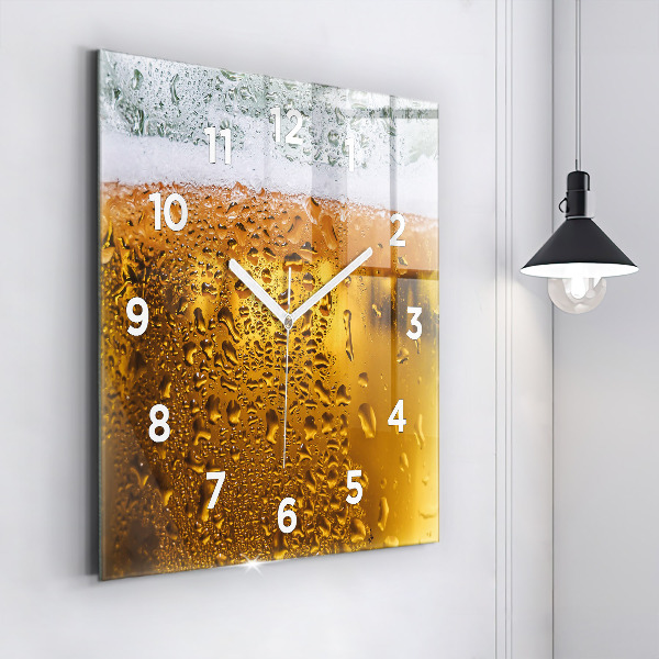 Reloj de pared cuadrado Jarra de cerveza