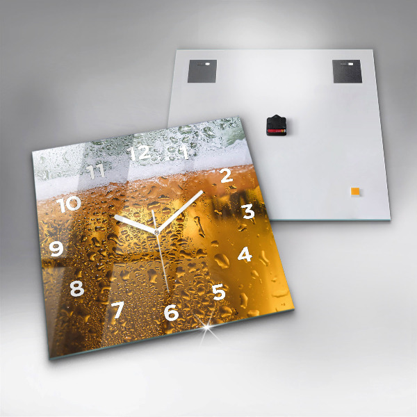 Reloj de pared cuadrado Jarra de cerveza