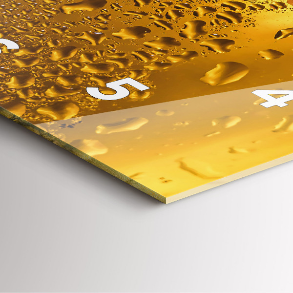 Reloj de pared cuadrado Jarra de cerveza