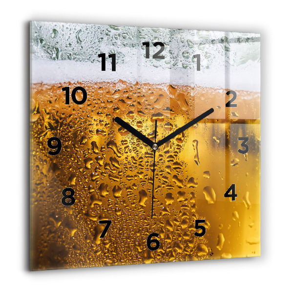 Reloj de pared cuadrado Jarra de cerveza