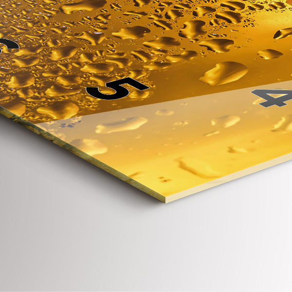 Reloj de pared cuadrado Jarra de cerveza