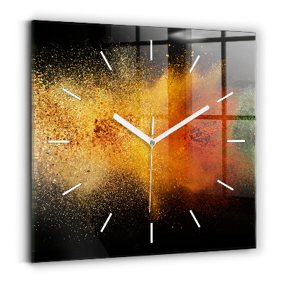 Reloj de pared cuadrado Especias esparcidas