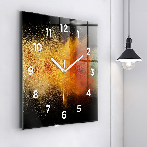Reloj de pared cuadrado Especias esparcidas