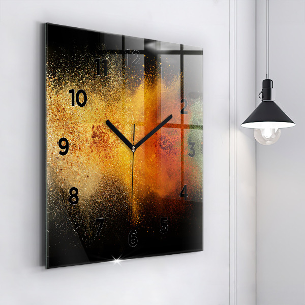 Reloj de pared cuadrado Especias esparcidas