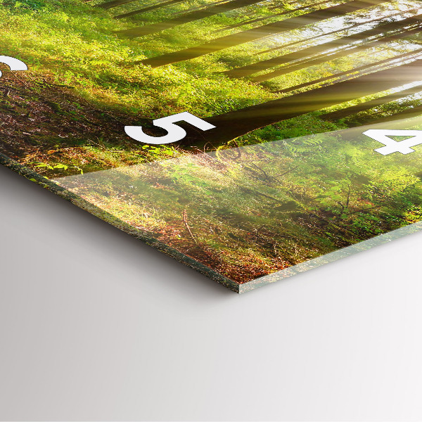 Reloj cuadrado Amanecer en el bosque