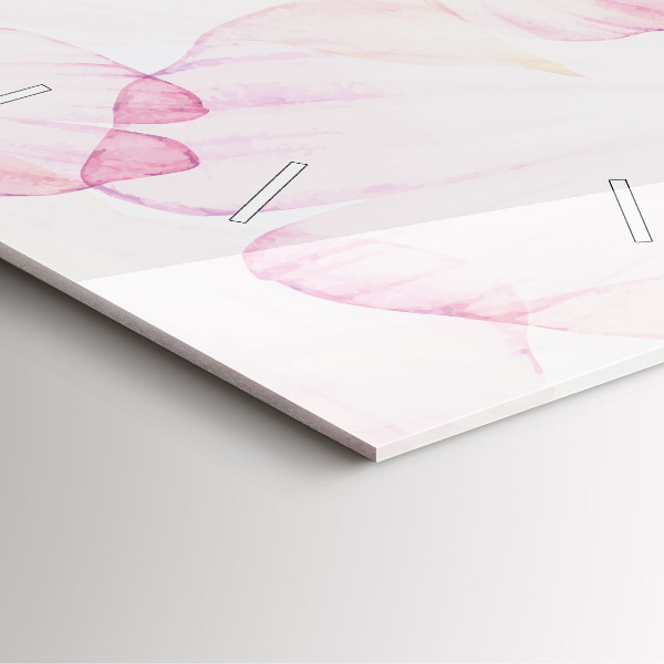 Reloj cuadrado Pétalos de acuarela