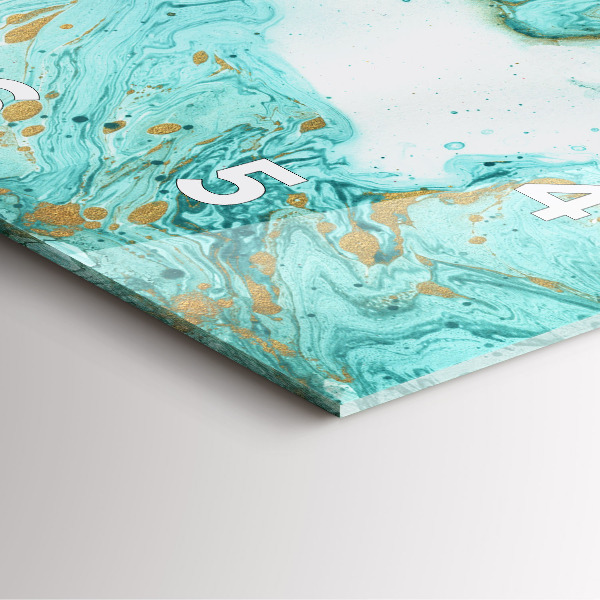 Reloj cuadrado Textura de mármol