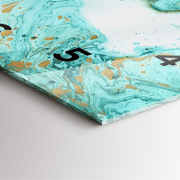 Reloj cuadrado Textura de mármol