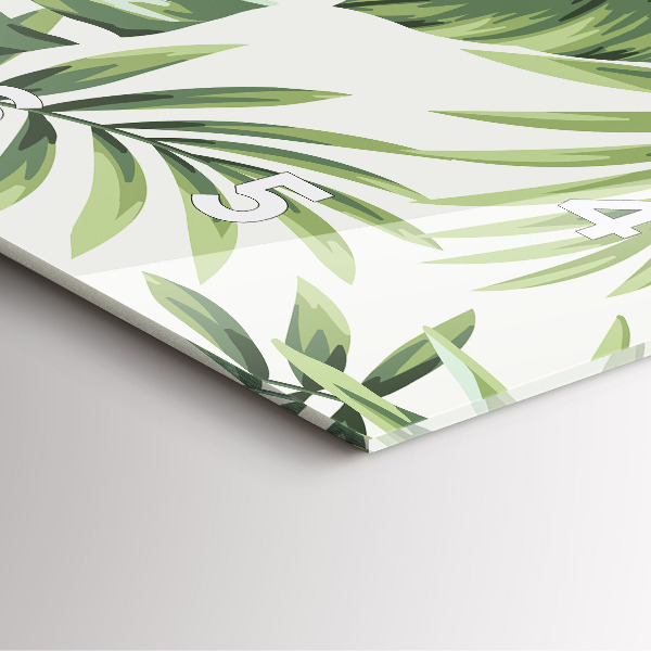 Reloj de pared cuadrado Patrón tropical