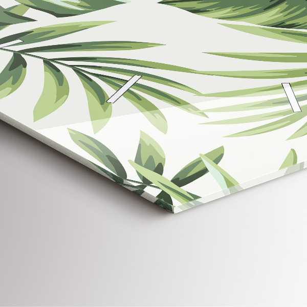 Reloj de pared cuadrado Patrón tropical