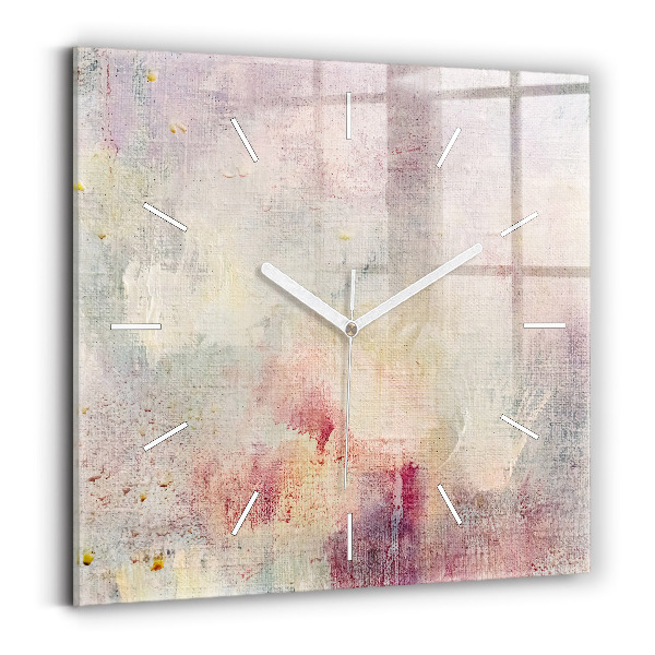 Reloj cuadrado Abstracción pintada