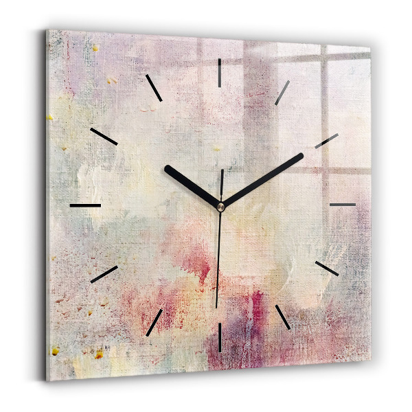 Reloj cuadrado Abstracción pintada