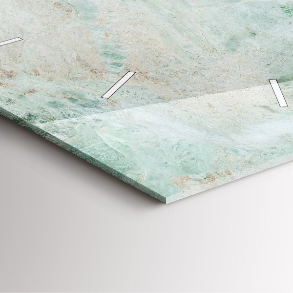 Reloj de pared cuadrado Textura de piedra de mármol