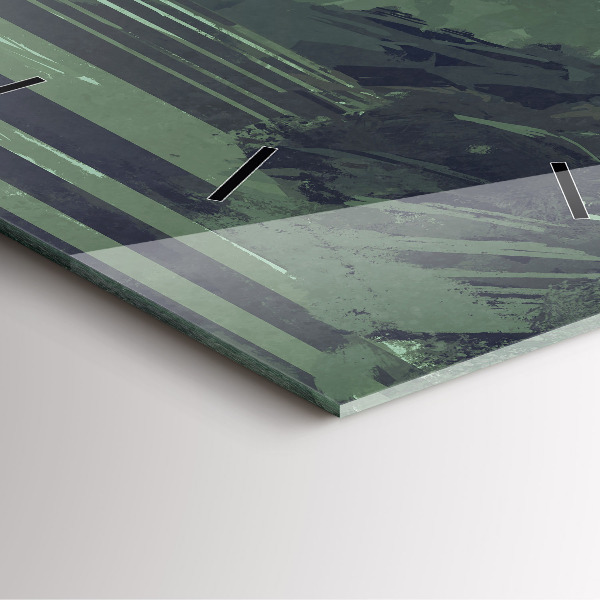 Reloj de pared cuadrado Samurai en el bosque