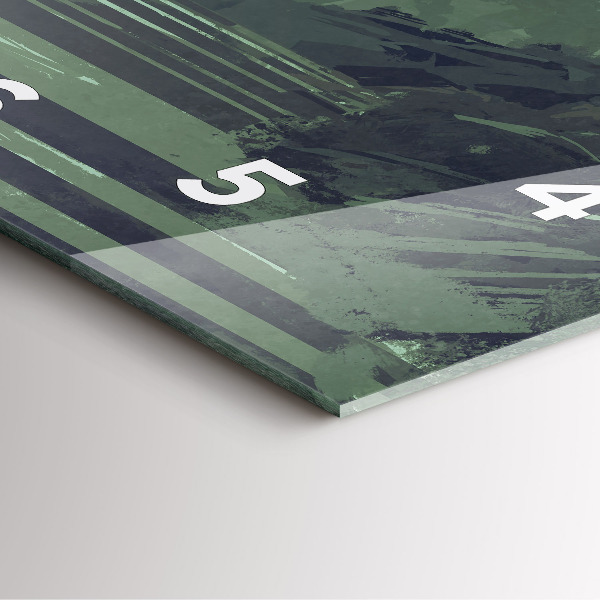 Reloj de pared cuadrado Samurai en el bosque