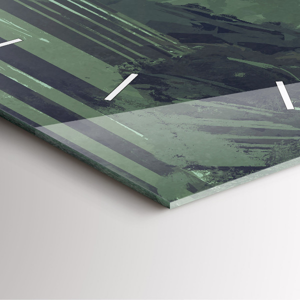 Reloj de pared cuadrado Samurai en el bosque