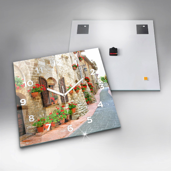 Reloj cuadrado Calle pintoresca