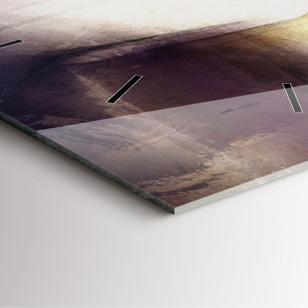 Reloj cuadrado Retrato abstracto de una mujer