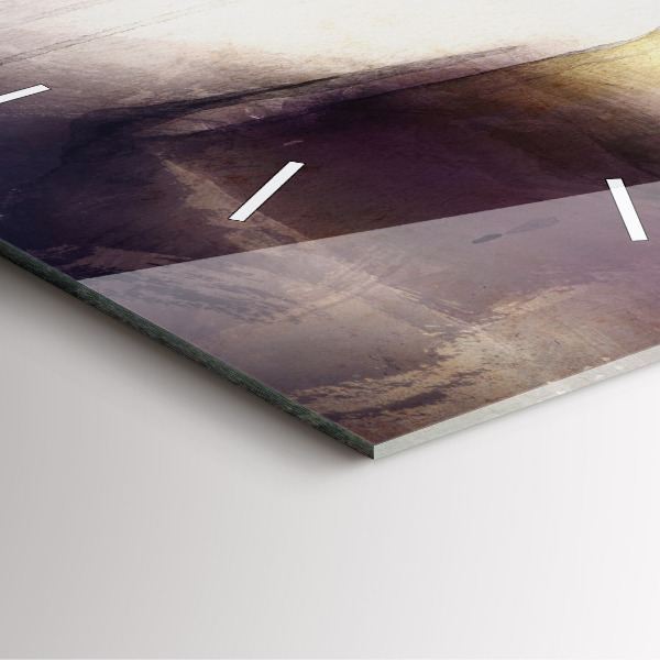 Reloj cuadrado Retrato abstracto de una mujer