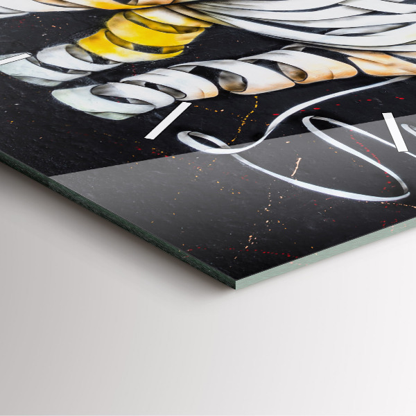 Reloj cuadrado Rinoceronte abstracto