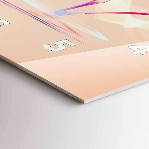 Reloj cuadrado Ilustración de un flamenco