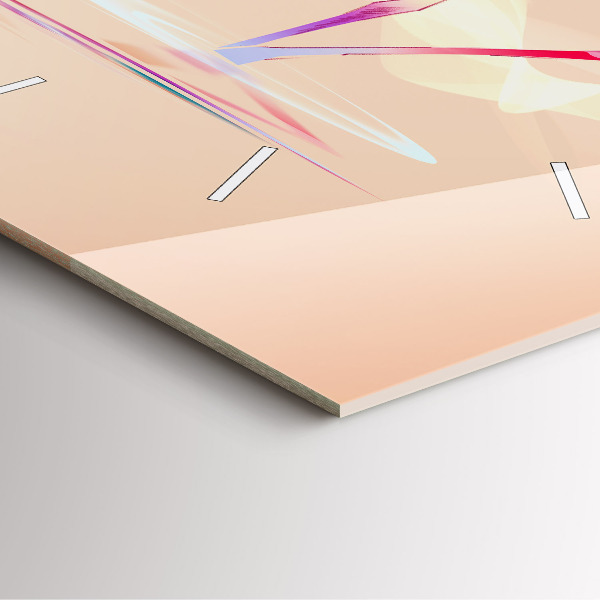 Reloj cuadrado Ilustración de un flamenco