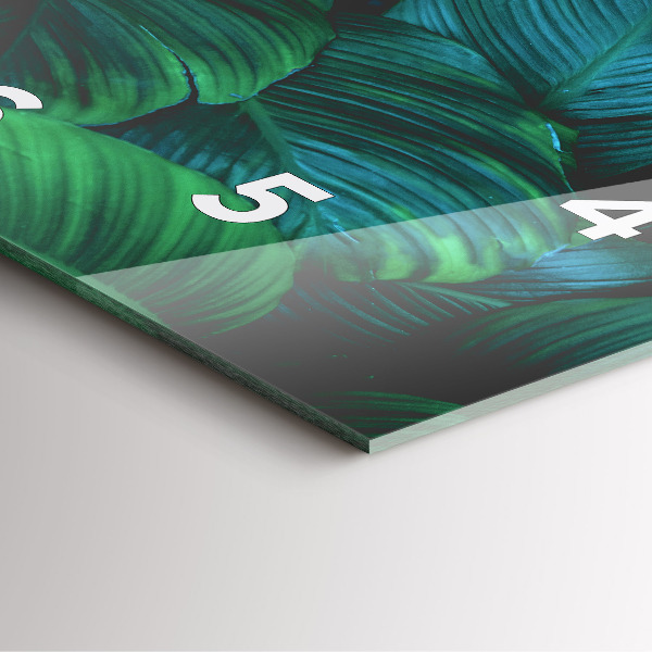 Reloj de pared cuadrado Hojas de la naturaleza