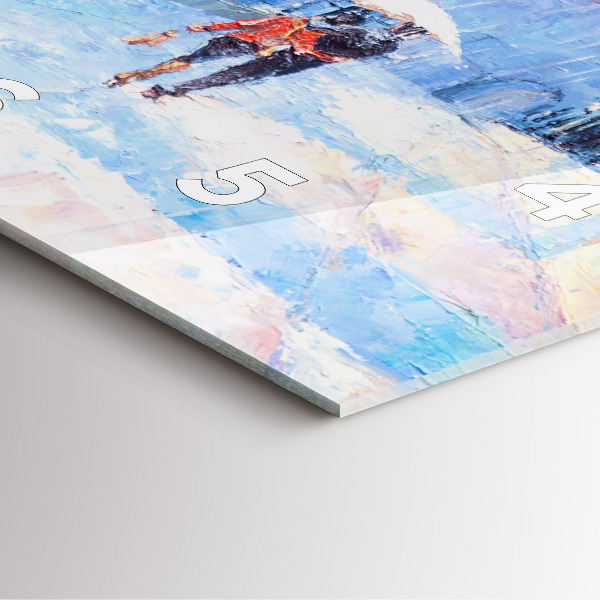 Reloj cuadrado Arte al óleo