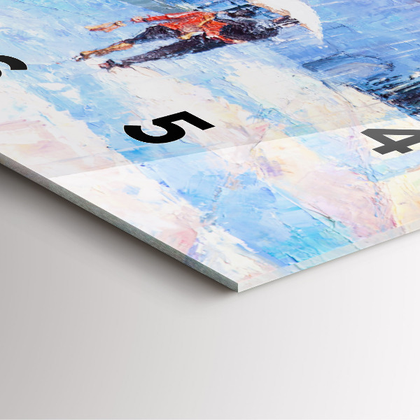 Reloj cuadrado Arte al óleo