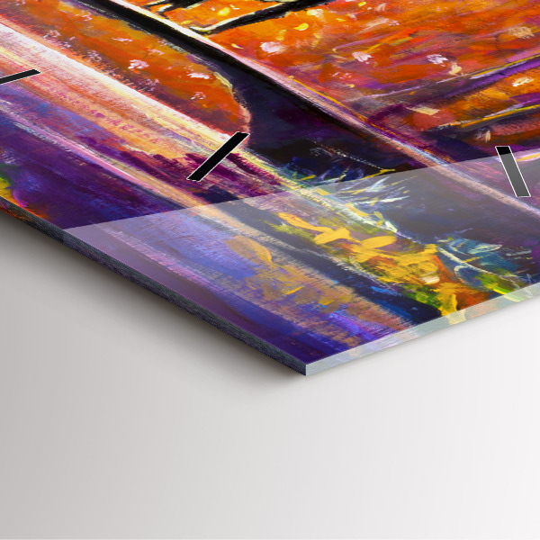 Reloj cuadrado Pareja en el bosque