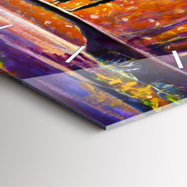 Reloj cuadrado Pareja en el bosque