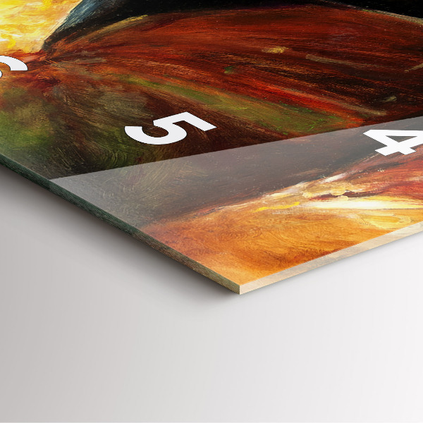 Reloj cuadrado Dos caballos pintados