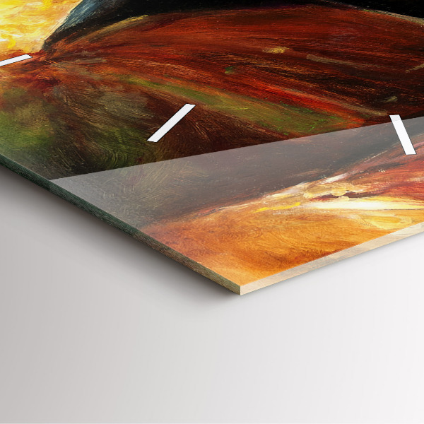 Reloj cuadrado Dos caballos pintados