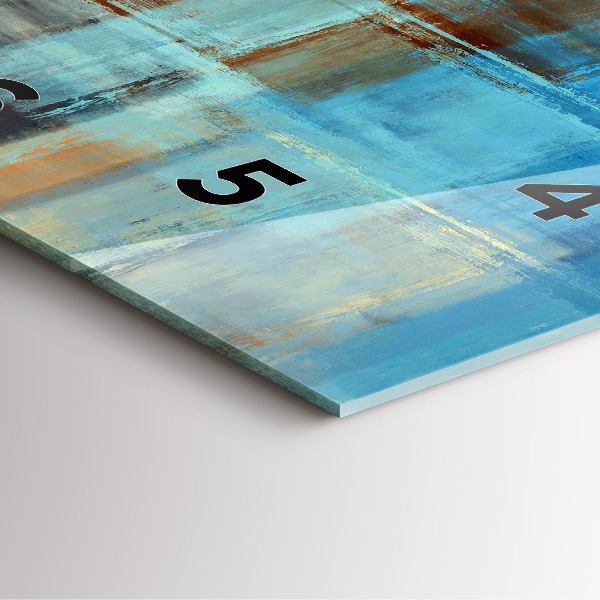 Reloj cuadrado Fondo colorido - abstracto