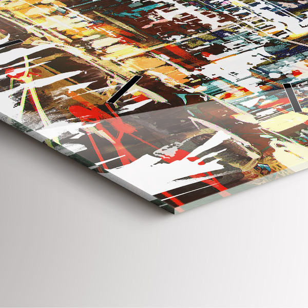 Reloj de pared cuadrado Nueva York