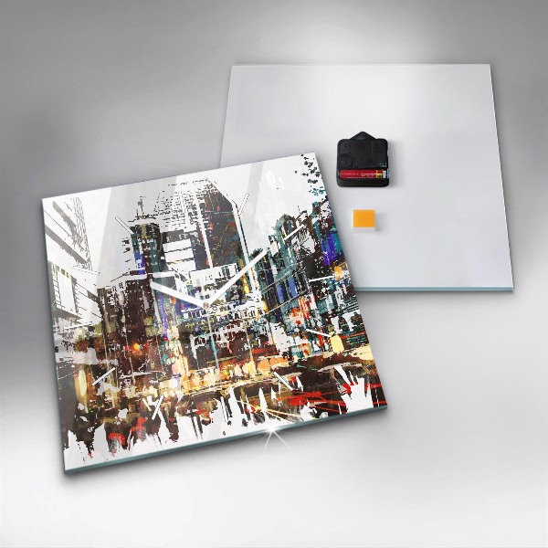 Reloj de pared cuadrado Nueva York