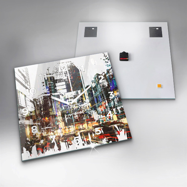 Reloj de pared cuadrado Nueva York