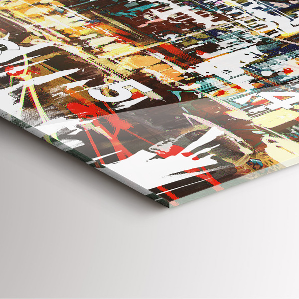 Reloj de pared cuadrado Nueva York