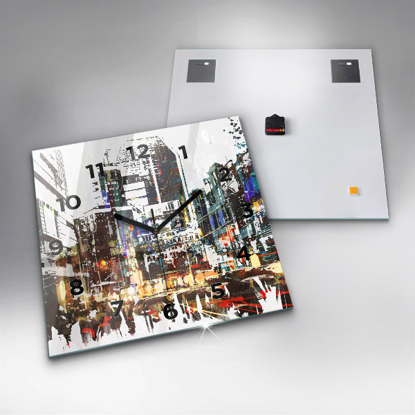 Reloj de pared cuadrado Nueva York