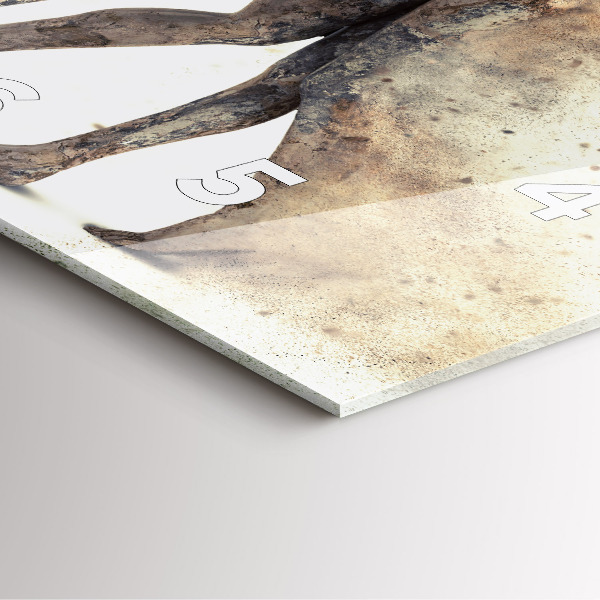 Reloj de pared cuadrado Abstracción gente arena