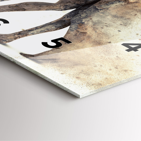 Reloj de pared cuadrado Abstracción gente arena