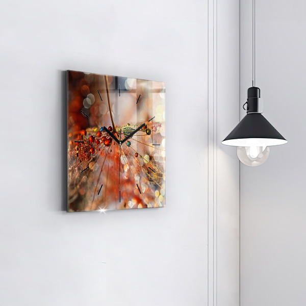 Reloj de pared cuadrado Soplador con rocío