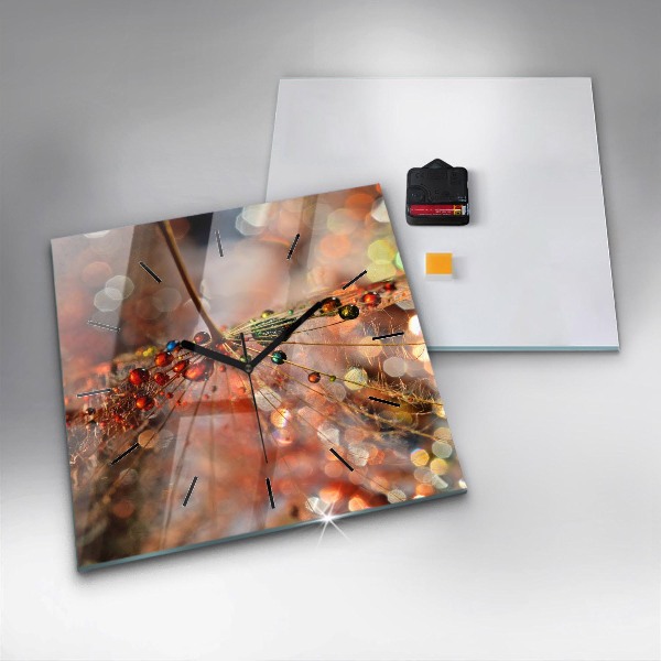 Reloj de pared cuadrado Soplador con rocío