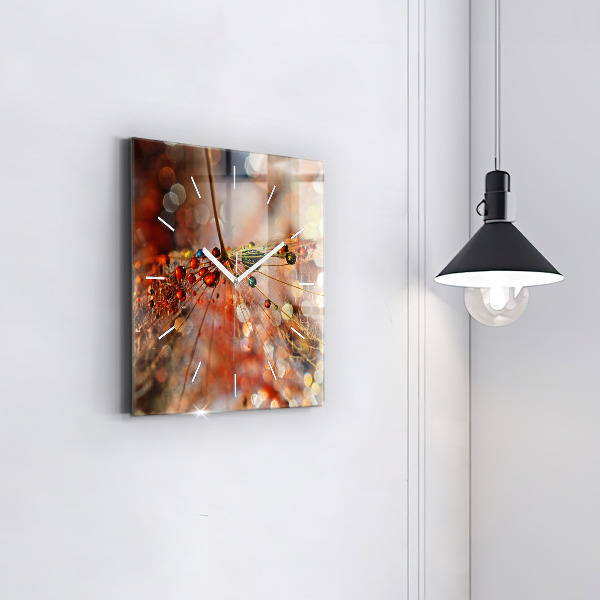 Reloj de pared cuadrado Soplador con rocío