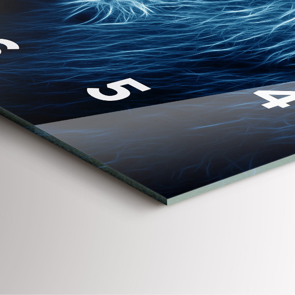 Reloj de pared cuadrado Lenguaje corporal del león salvaje