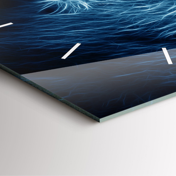 Reloj de pared cuadrado Lenguaje corporal del león salvaje