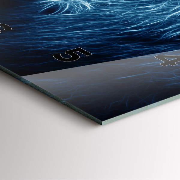 Reloj de pared cuadrado Lenguaje corporal del león salvaje