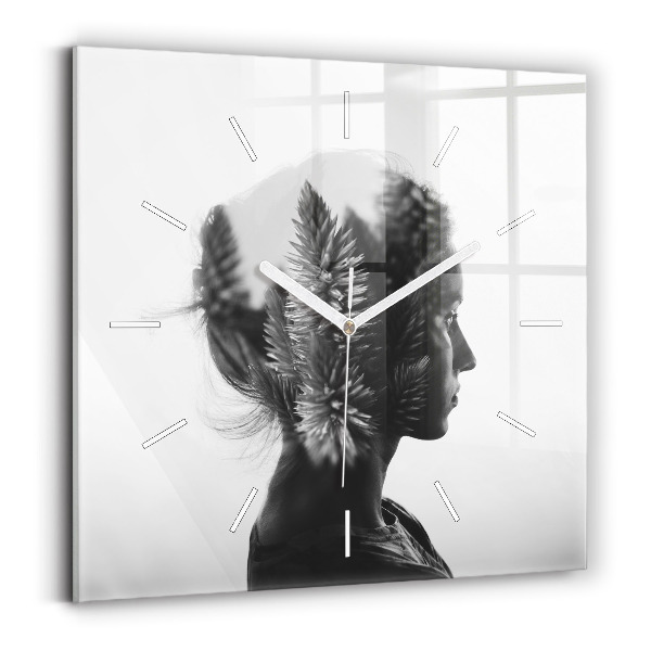Reloj cuadrado Sensibilidad humana del pensamiento