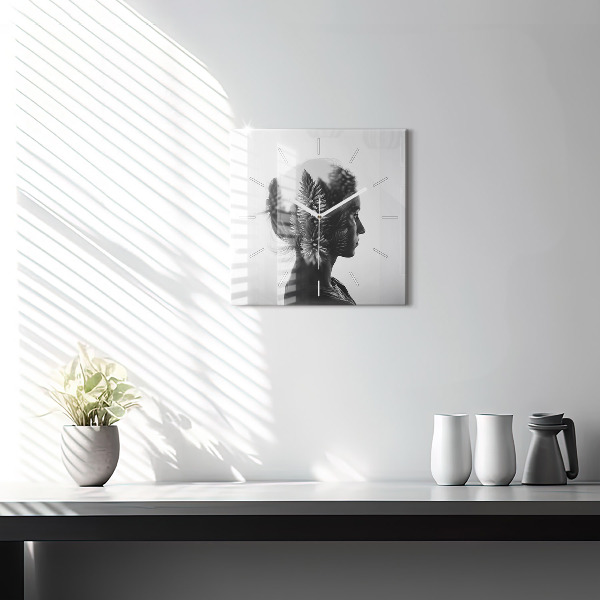 Reloj cuadrado Sensibilidad humana del pensamiento