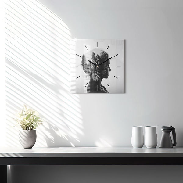 Reloj cuadrado Sensibilidad humana del pensamiento